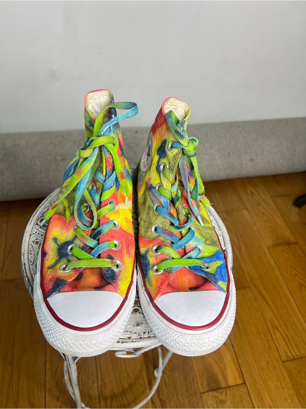 Converse Kids High Top Sneakers - Tie-Dye Rainbow